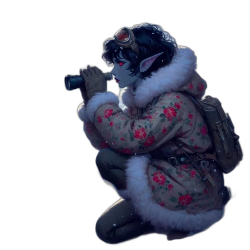 jacket, animal, creature, staff transparent PNG cut-out
