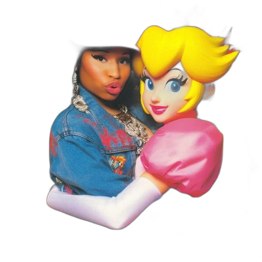 jewelry, vaporwave, two, characters transparent PNG cut-out