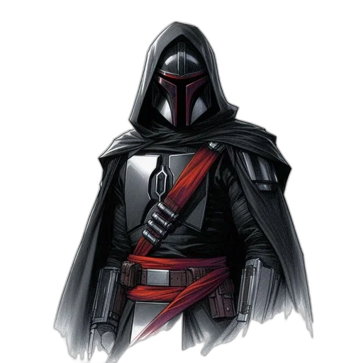 mask, staff, jacket, sword transparent PNG cut-out