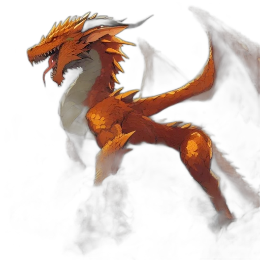 dragon, creature, animal, fantasy art transparent PNG cut-out