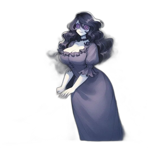 dress, staff, mask, creature transparent PNG cut-out