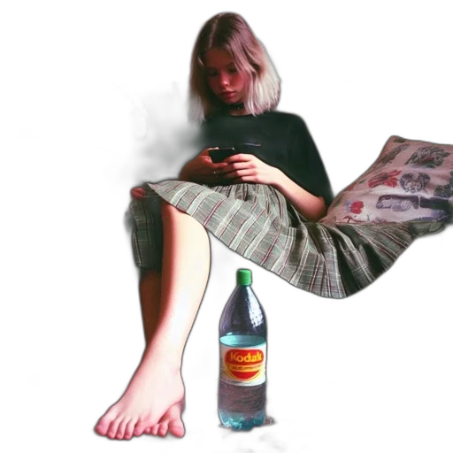 bottle, dress, jacket, shoes transparent PNG cut-out