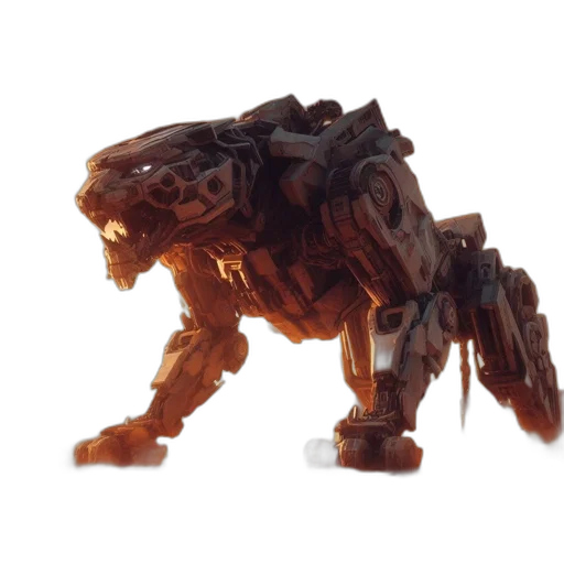 creature, animal, dragon, robot transparent PNG cut-out
