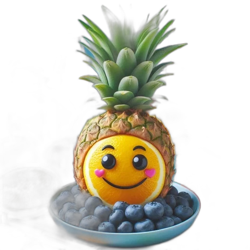 crown, food, creature, face transparent PNG cut-out