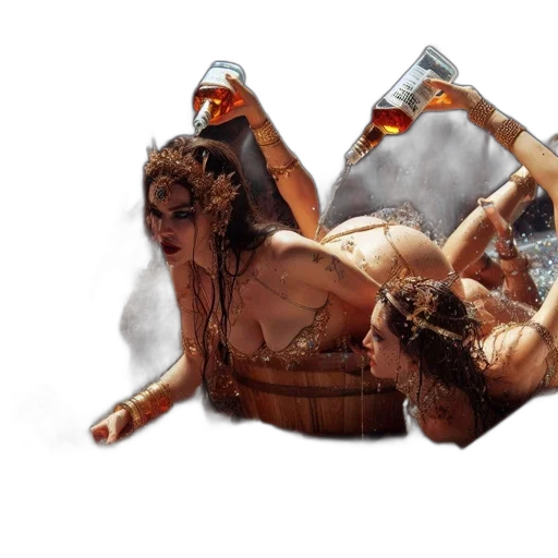 bottle, crown, concept art, fantasy art transparent PNG cut-out