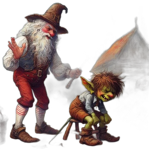 concept art, fantasy art, watercolor, oil painting transparent PNG cut-out