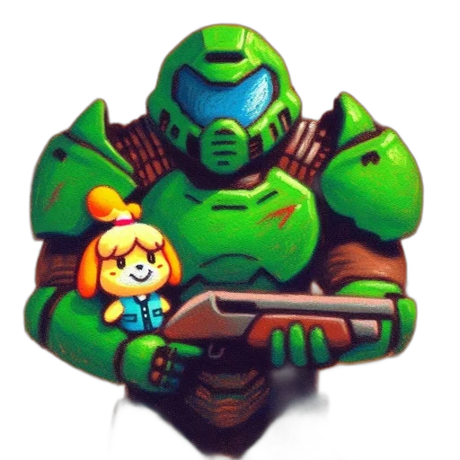 robot, weapon, staff, pixel art transparent PNG cut-out