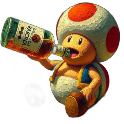bottle, hat, robot, food transparent PNG cut-out