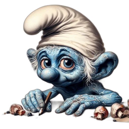 staff, creature, face, jewelry transparent PNG cut-out