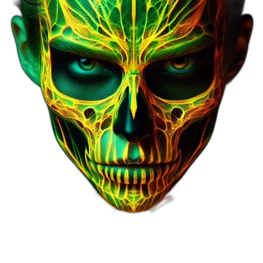 mask, face, jewelry, 3d render transparent PNG cut-out