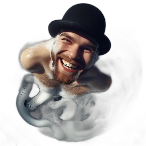 hat, face, mask, staff transparent PNG cut-out