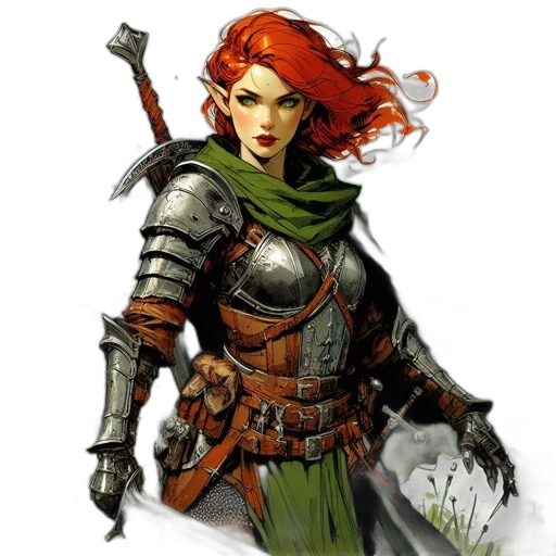 fantasy art, comic book art, concept art, pixel art transparent PNG cut-out