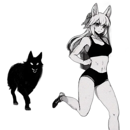 animal, creature, anime, concept art transparent PNG cut-out