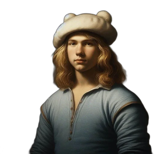 hat, face, staff, hair transparent PNG cut-out