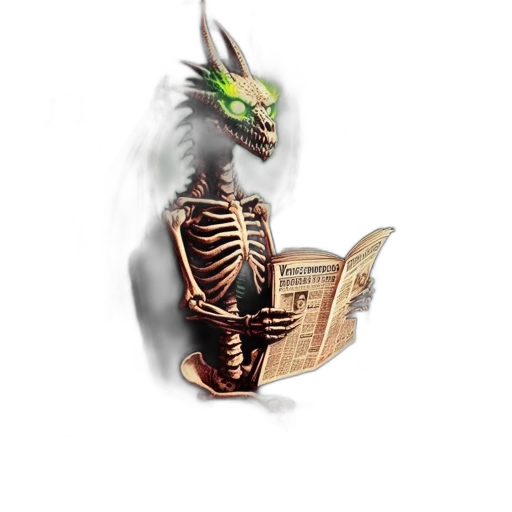 dragon, creature, staff, mask transparent PNG cut-out