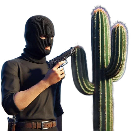 weapon, mask, hat, staff transparent PNG cut-out