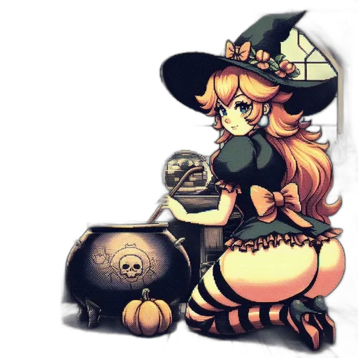 staff, dress, hat, jewelry transparent PNG cut-out