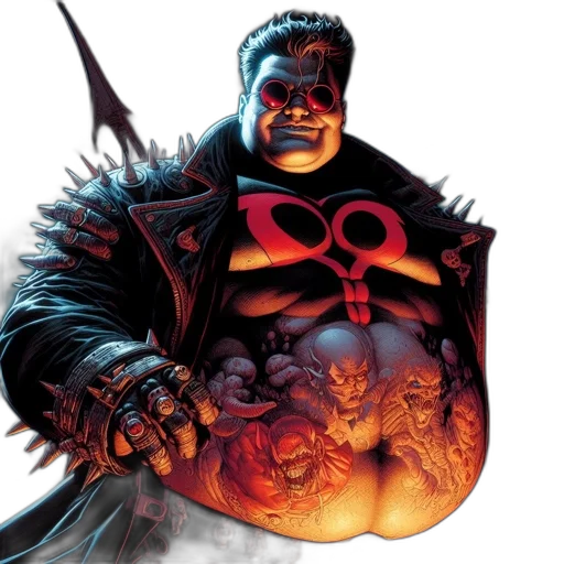 comic book art, concept art, muscular, man transparent PNG cut-out