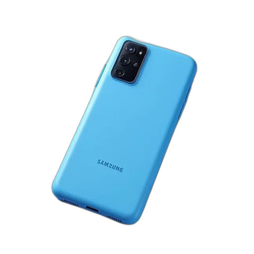 blue, samsung, a2s, silicone transparent PNG cut-out