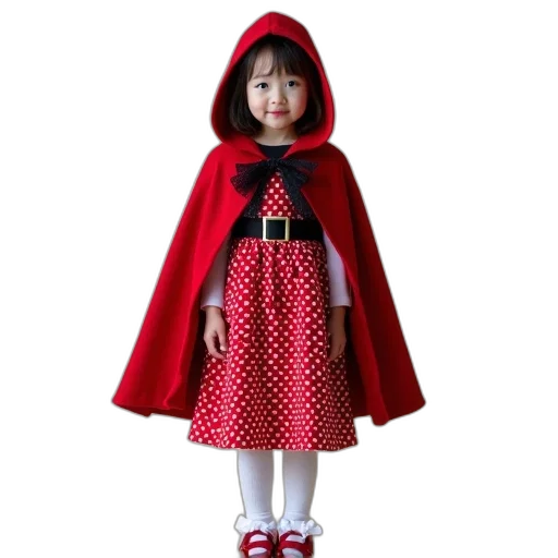 dress, 3d render, red, young transparent PNG cut-out