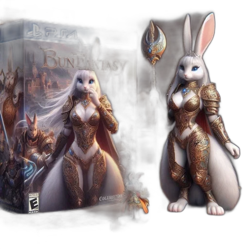 fantasy art, concept art, 3d render, bunfantasy transparent PNG cut-out
