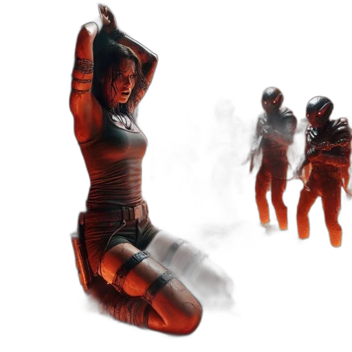 concept art, cyberpunk, comic book art, fantasy art transparent PNG cut-out