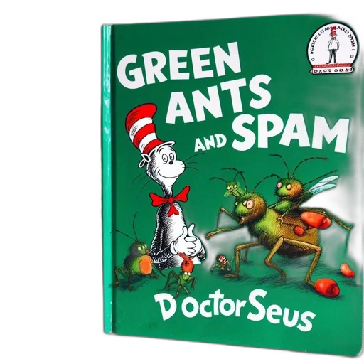 open, copy, seuss, green transparent PNG cut-out