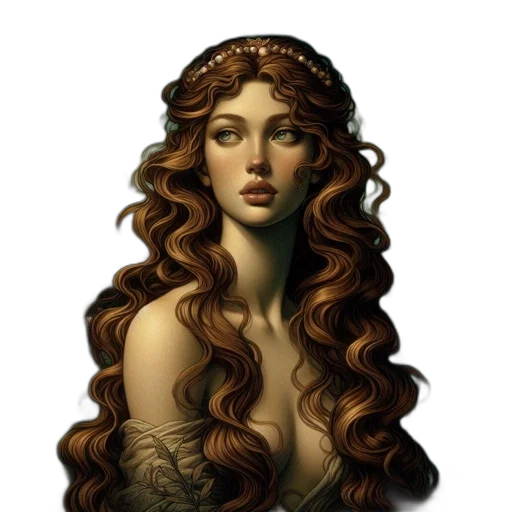 hair, crown, jewelry, dress transparent PNG cut-out
