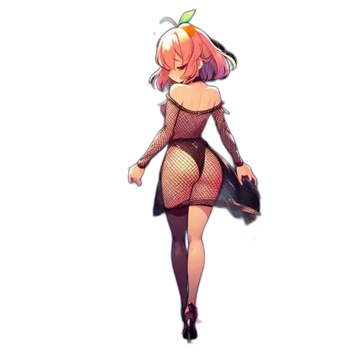 dress, staff, hat, robot transparent PNG cut-out