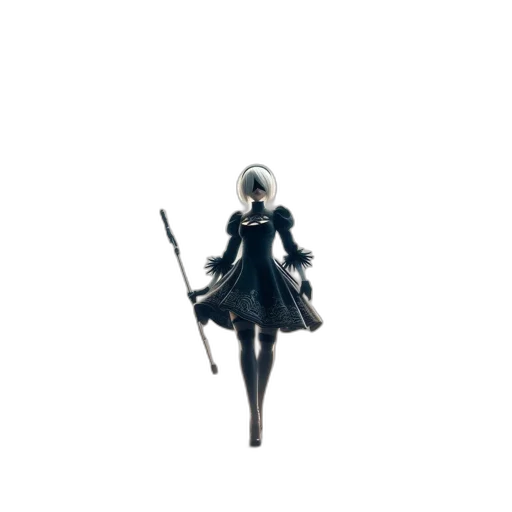 sword, staff, weapon, dress transparent PNG cut-out