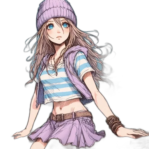 hat, dress, jacket, staff transparent PNG cut-out