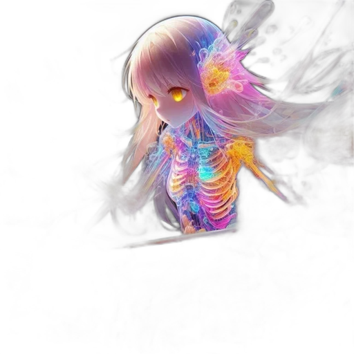 mask, creature, hair, flower transparent PNG cut-out