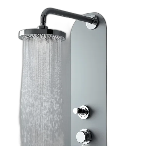 bottle, 3d render, thermostaer, chrome transparent PNG cut-out