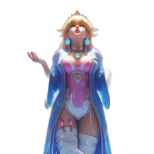 crown, dress, staff, concept art transparent PNG cut-out