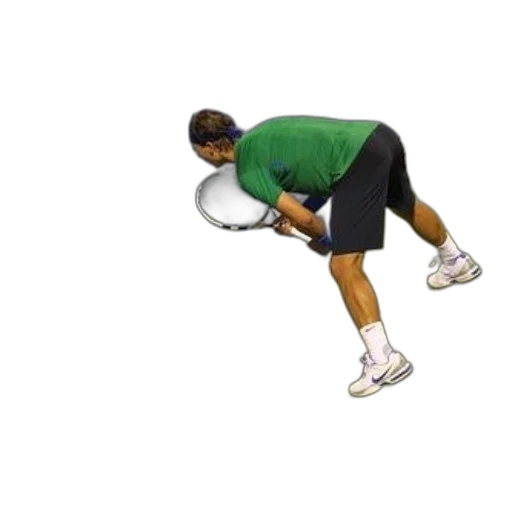 tennis, player, green, shirt transparent PNG cut-out