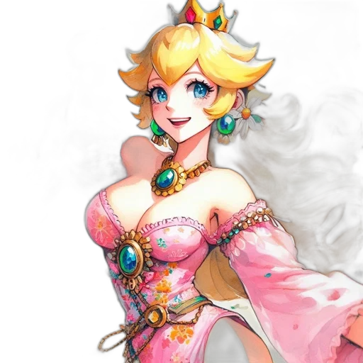 crown, dress, jewelry, concept art transparent PNG cut-out