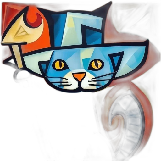 hat, staff, fantasy art, pixel art transparent PNG cut-out