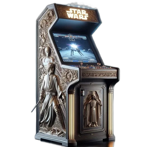 furniture, elaborate, arcade, machine transparent PNG cut-out