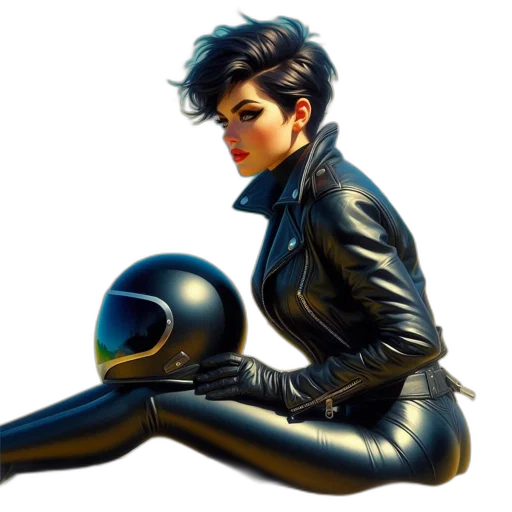 jacket, concept art, comic book art, cyberpunk transparent PNG cut-out