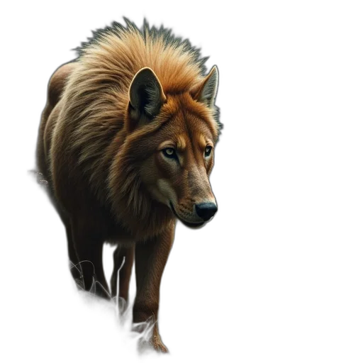 animal, creature, staff, crown transparent PNG cut-out