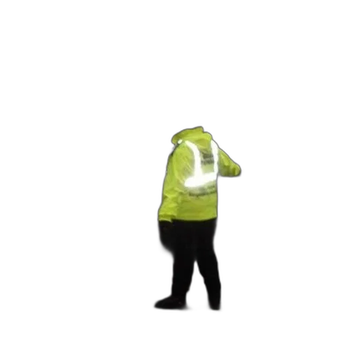 jacket, staff, creature, hat transparent PNG cut-out