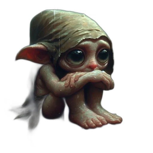 creature, mask, face, staff transparent PNG cut-out