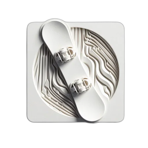 jewelry, shoes, snowboard, atop transparent PNG cut-out