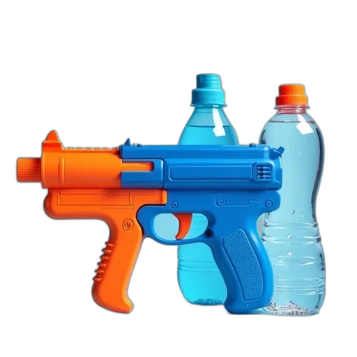 weapon, bottle, 3d render, pixel art transparent PNG cut-out