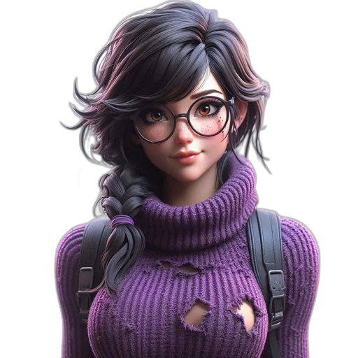 face, jacket, dress, staff transparent PNG cut-out