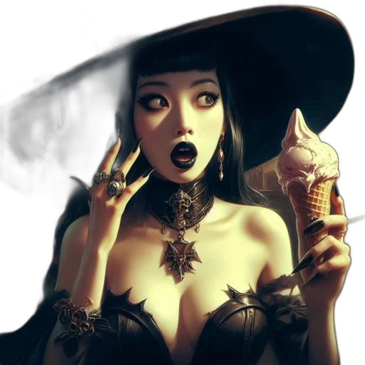 jewelry, hat, dress, fantasy art transparent PNG cut-out