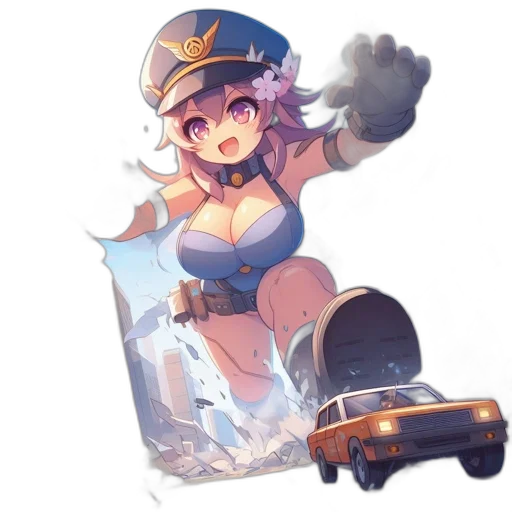 staff, car, weapon, robot transparent PNG cut-out