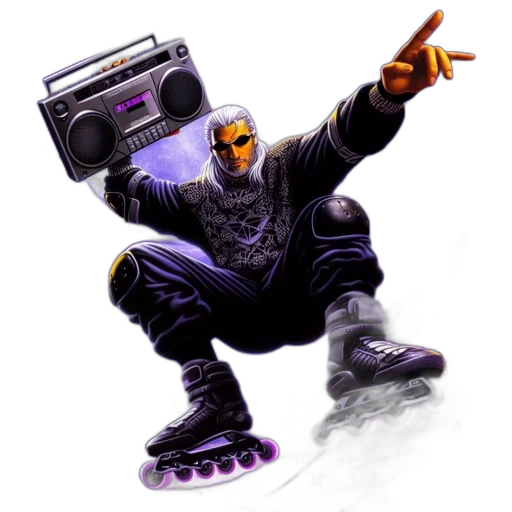 robot, concept art, cyberpunk, pixel art transparent PNG cut-out