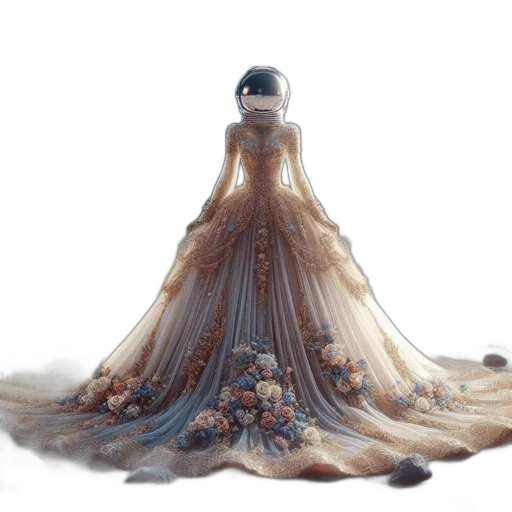dress, crown, jewelry, hair transparent PNG cut-out