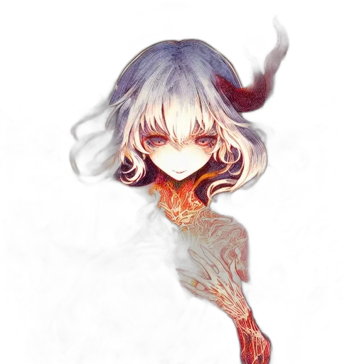 creature, dress, dragon, hair transparent PNG cut-out